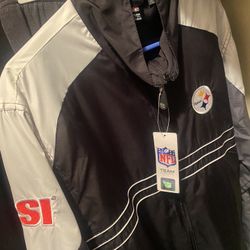 Steelers Windbreaker Large