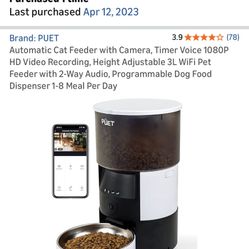 Automatic Pet Feeder Pet Camera