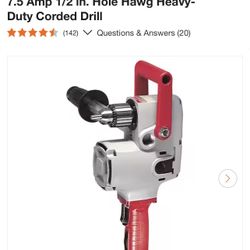 Milwaukee 7.5 Amp 1/2 in. Hole Hawg Heavy-Duty Corded Drill
