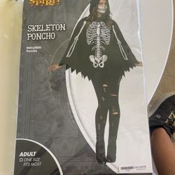 skeleton poncho 