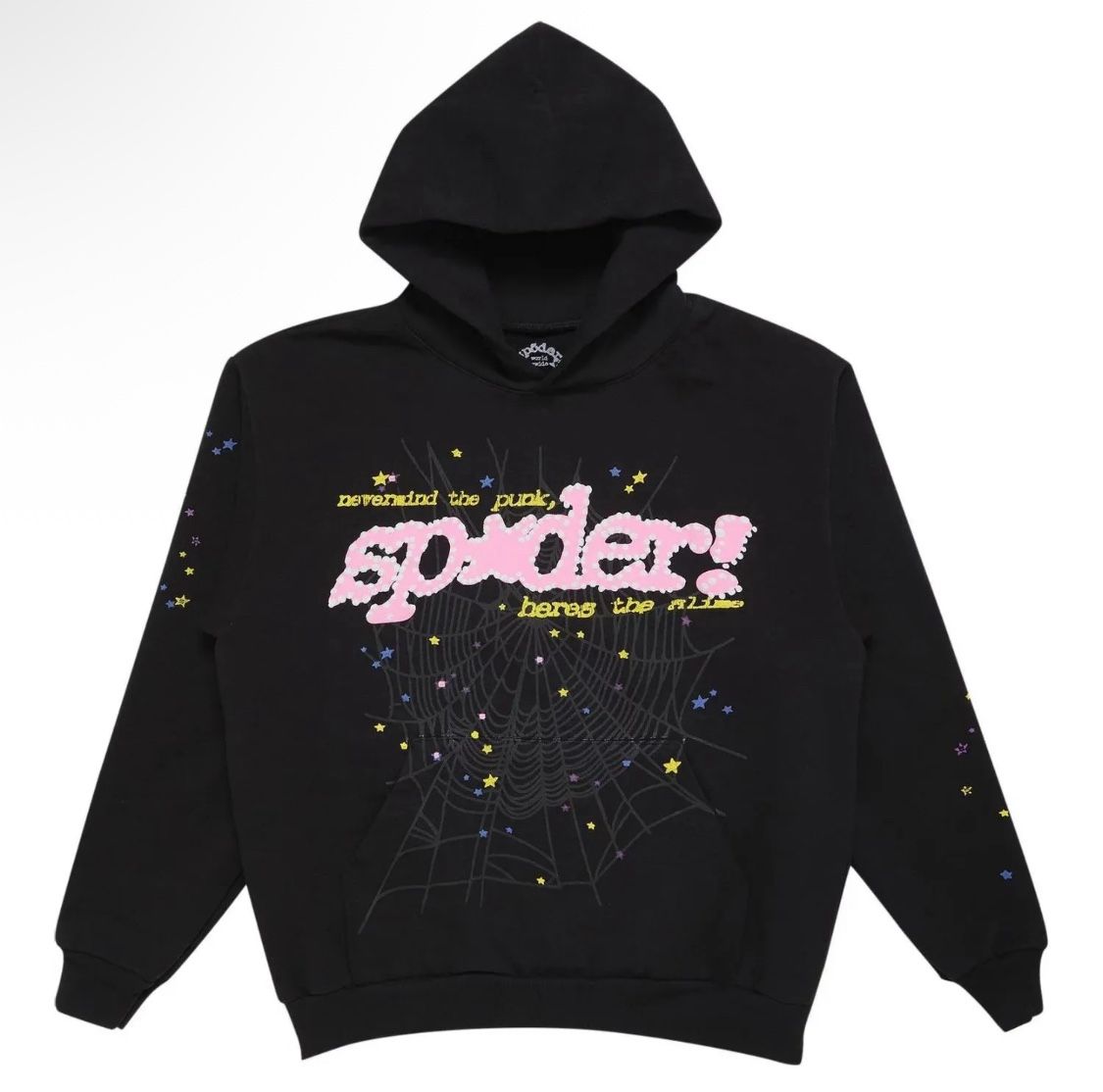 Sp5der “P*nk” Black Hoodie (Size S) – Brand New!