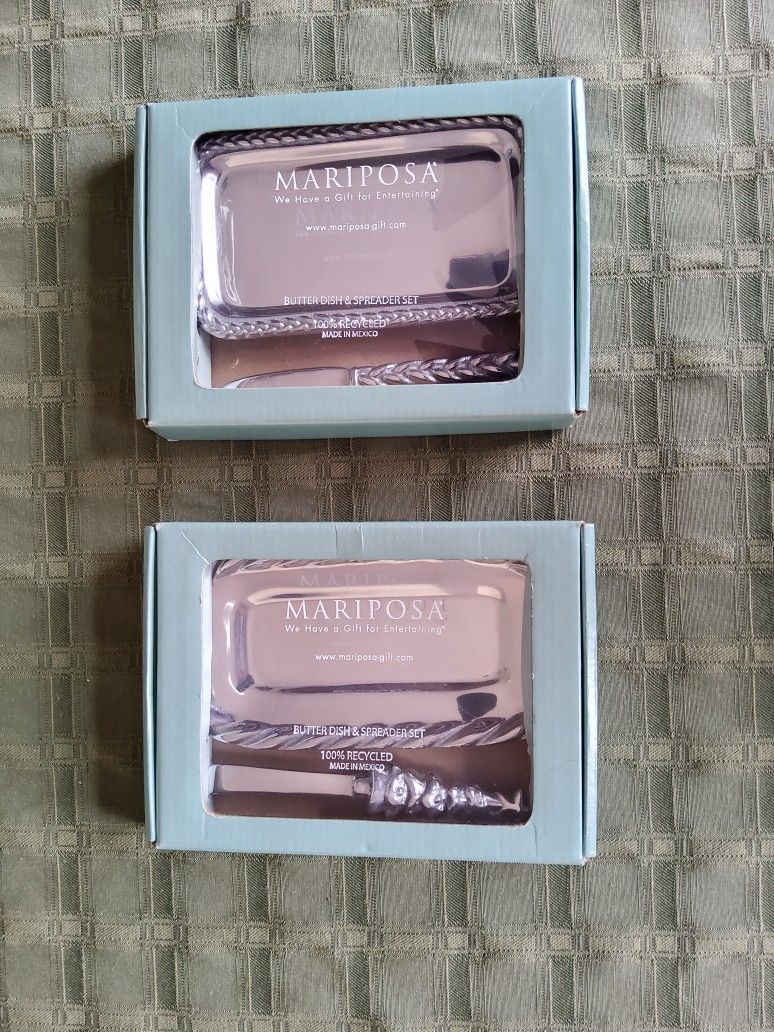 MARIPOSA BUTTER AND SPREADER SET/NIB /$20.00 Each