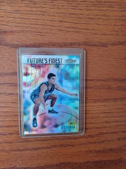 1999 Topps Finest Wally Szczerbiak 107/150 Refractor Rookie Insert Card 