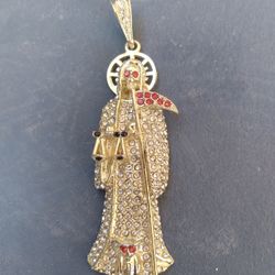 2 Non RealGold Blessed La Santa Muerte (A Neckless Charm & Bracelet) Botth Just 40dlls (Alvernon Between Drexel Valencia) Selling For A Friend