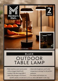 Outdoor table lamps