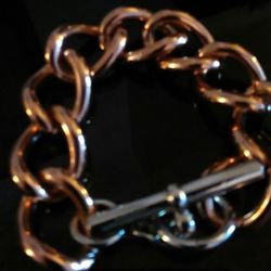 Diego Massimo Bronze Rose Rhodium Bracelet