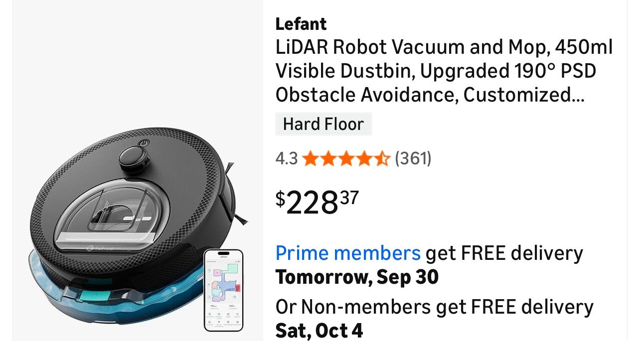 Robot Vacuum and Mop