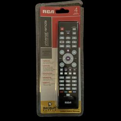NEW RCA - 4-Device Universal Remote - Black RCRODARWD