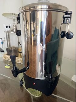 Homecraft 45 cup stainless steel coffe unr . Double spot. Cafetera