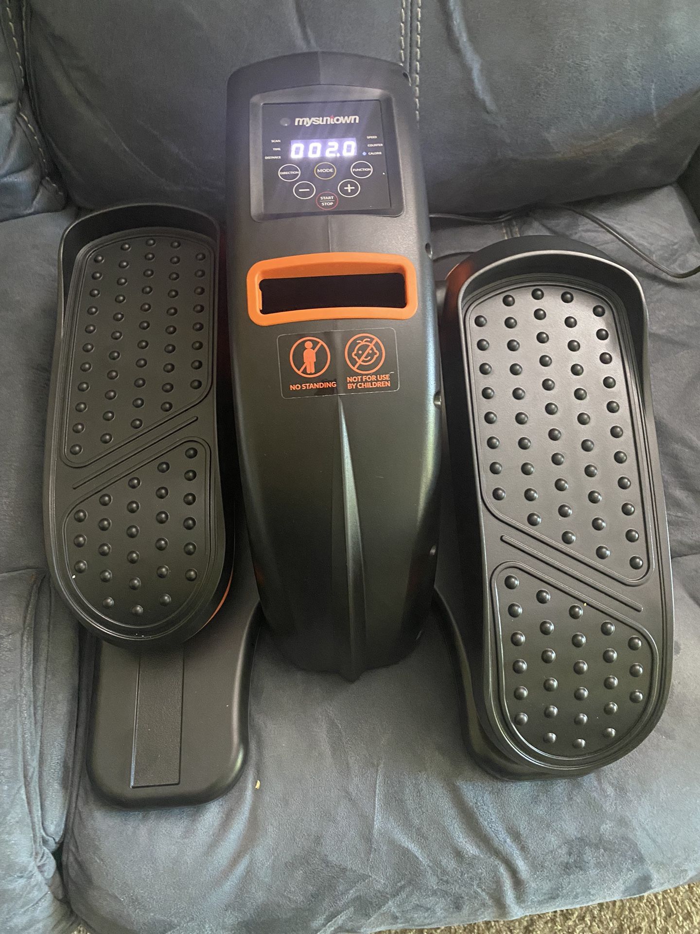 Under Desk Elliptical for Home, Leg Exerciser While Sitting for Seniors Fully Assembled, Ellipse Leg Exerciser with 12 Adjustable Speeds & Remote Cont