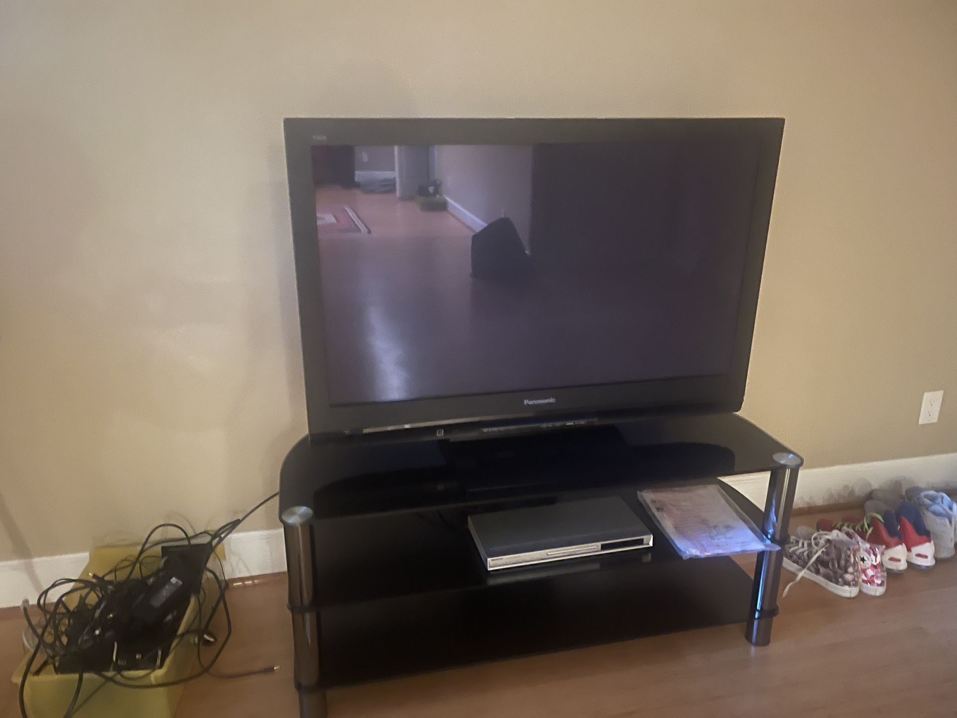 Panasonic TV and TV Stand