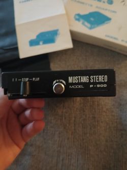 Vintage Cassette Adapter Model P 900 Mustang Stereo