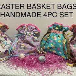 EASTER BASKET BAGS HANDMADE 4 PC SET