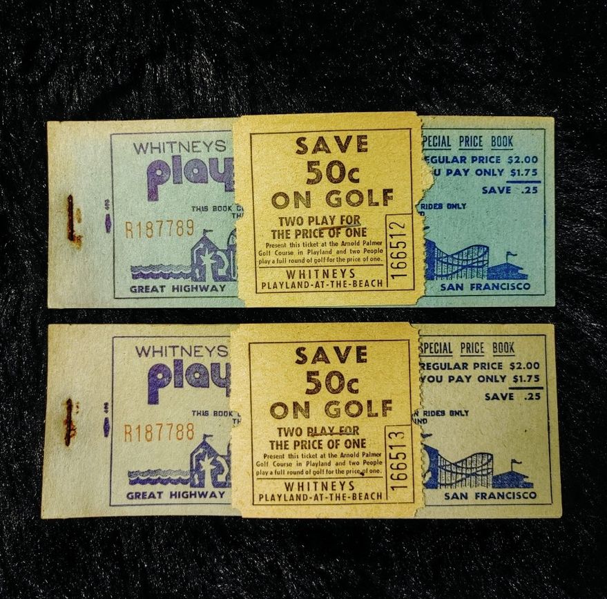 Antique Collectible Ephemera Whitney's Playland At-The-Beach