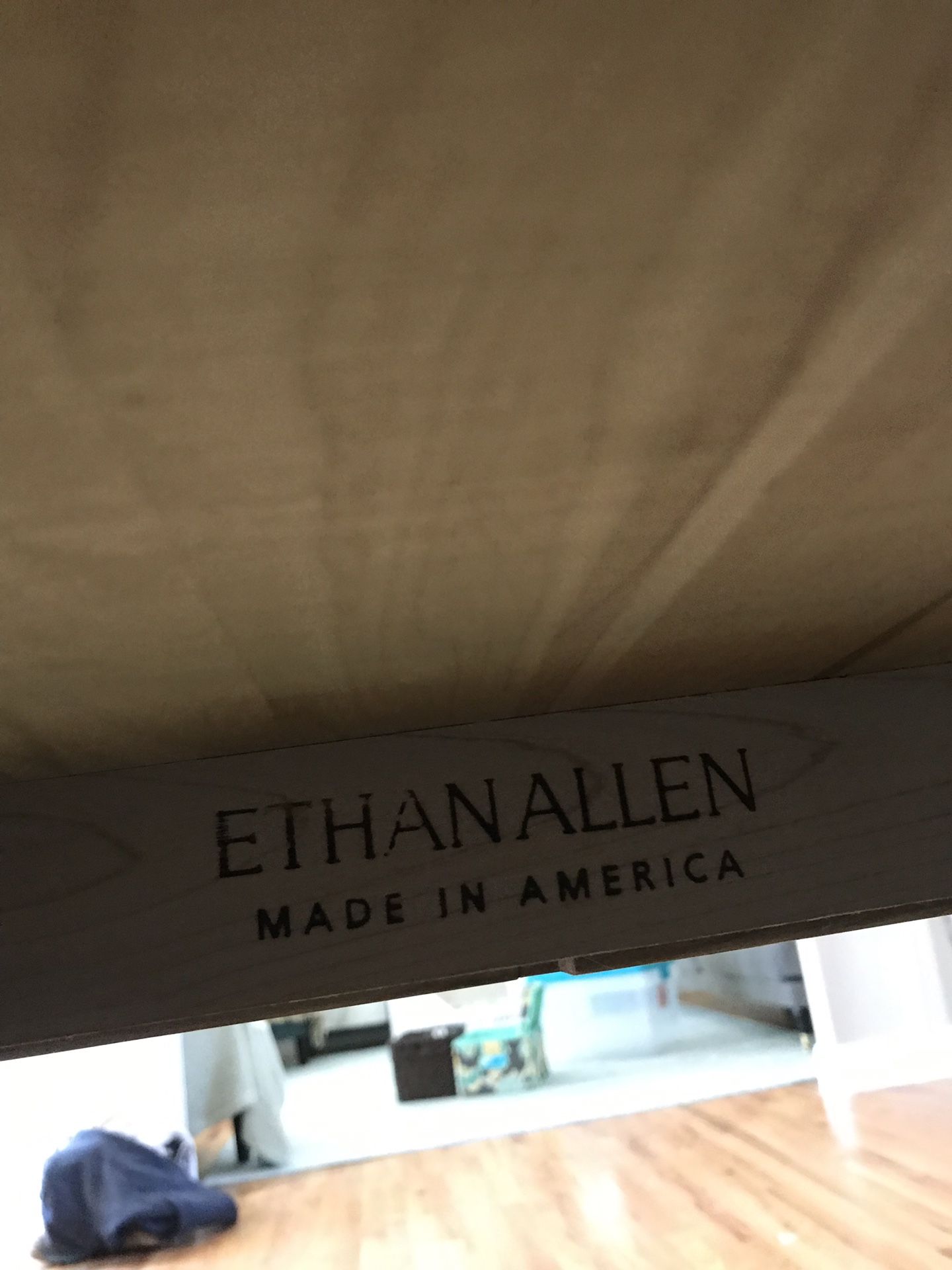 Ethan Allen Counter Height Extension Table, Iron Base