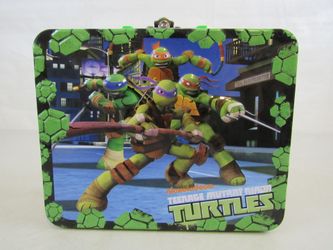 Teenage Mutant Ninja Turtles Steel Metal Nickelodeon Lunch Box