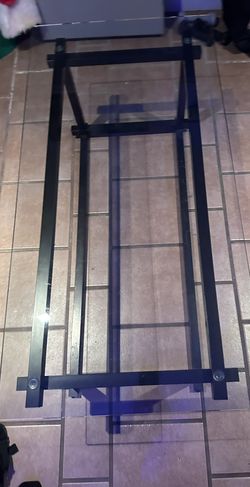 Glass coffee table