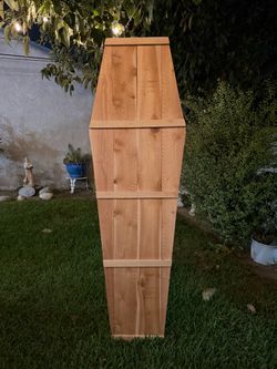 Handmade Wooden Coffin board Prop