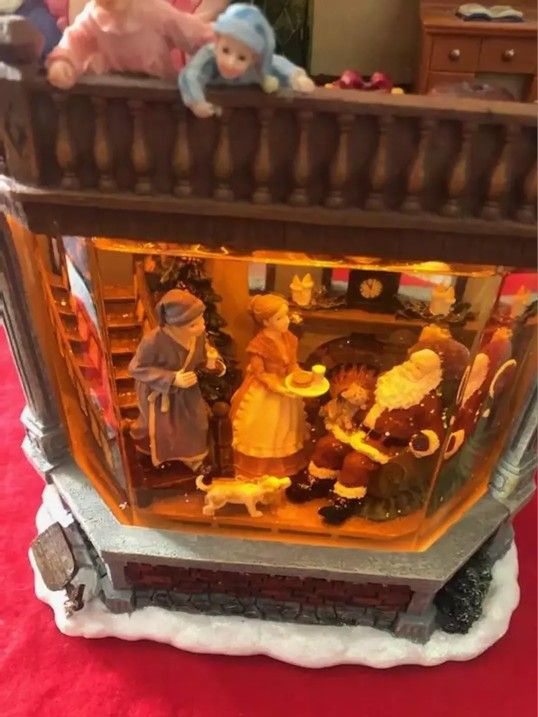 Christmas Decor Vintage Water Window Musical