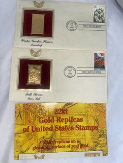 Looking to sell Any interest?  22KT Gold Replicas of US Stamps 43rd ave and Bethany home