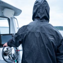 Grundens Black Rain Jacket