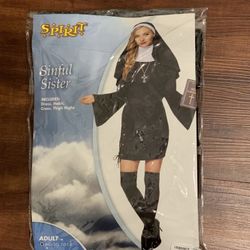 Spirit Halloween Sinful Sister Adult Medium Large Costume