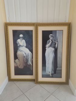 Hanging paintings