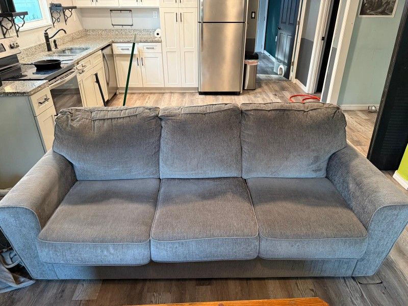 Couches, Coffee Table + 2 Tables and Lamp