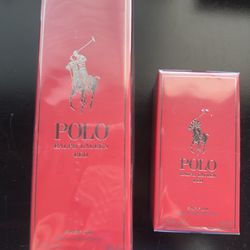Ralph Lauren POLO RED PARFUM 5.1 FL OZ  REFILL + PARFUM  / 1.36 FL OZ    SEALED