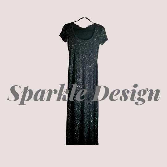 Dress Stones Black Dress dress ack GOWN, Dress Sparkles Evening Gown