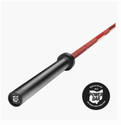 ROGUE OHIO POWER BAR 45LB (RED SHAFT W/ BLACK SLEEVES)