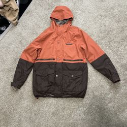 Billabong 10K/10K Water Resistant ski/snow Jacket Parka / MEDIUM/Orange Brown 