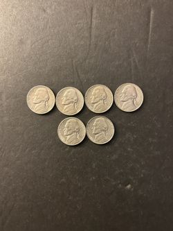 Coins - Jefferson Nickels - San Francisco mint – low Mintage – nice Coins – 1939S, 1947S, 1948S, 1949S, 1951S, and 1952S - Total 6 Coin $17