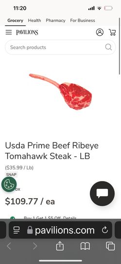 Tomahawk steak usda prime beef ribeye 