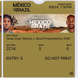 Mexico Vs Brazil Ticket