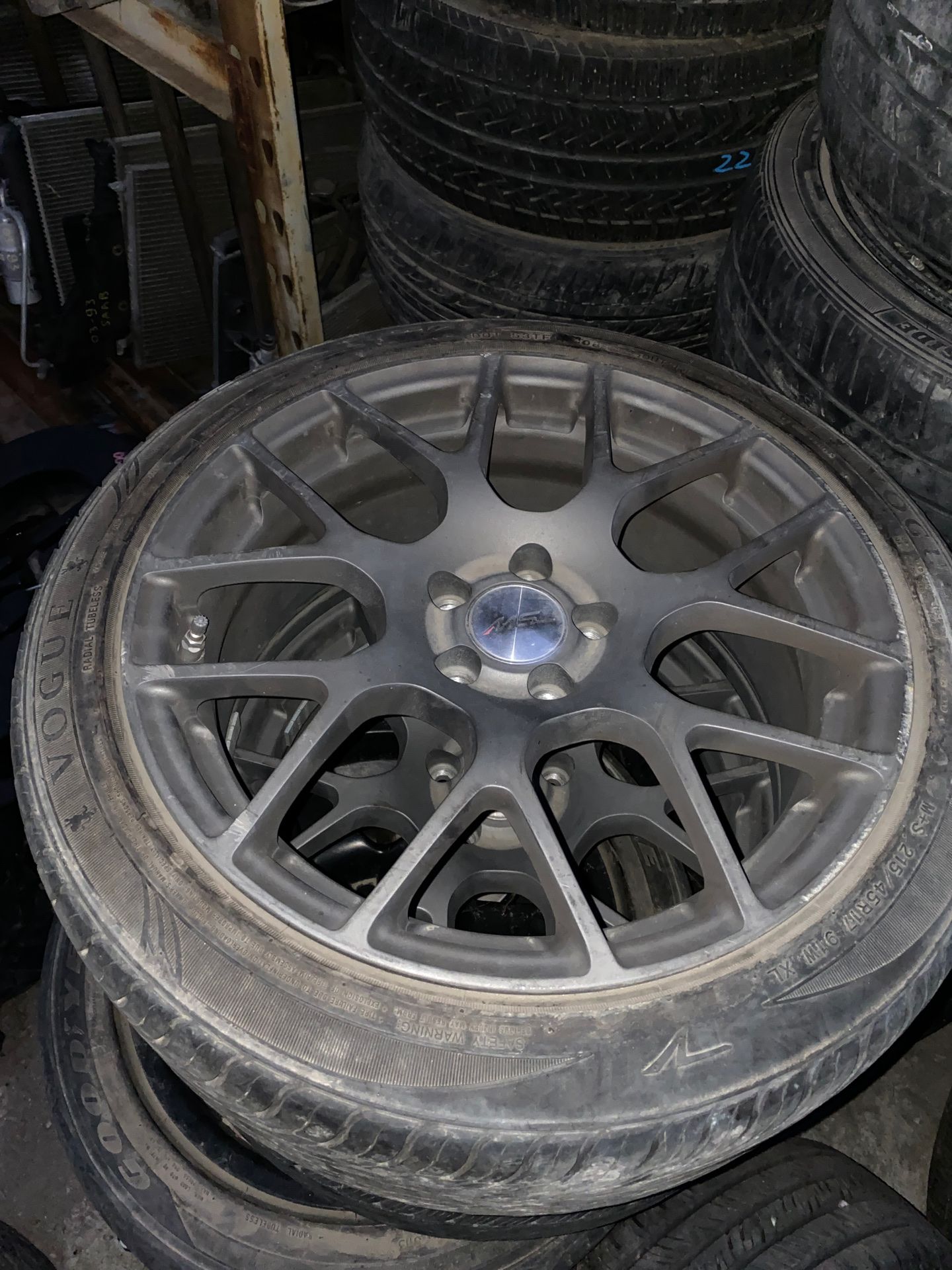 Pair of TSW Sport Rims Size 215/45/r17