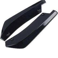 New -Universal Car Bumper Protector, Front Rear Bumper Strip Lip Spoiler, Scratch Protector Carbon Fiber Texture Winglets Side Skirt Extension,A