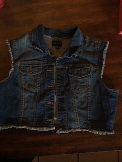 Jean jacket vest
