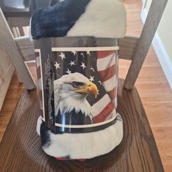American Eagle Plush Throw
