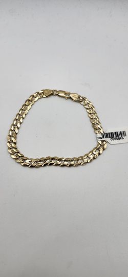 14kt Gold Curb Link Bracelet 14.7G 8.5"