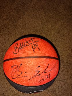 Autographed Bulls/Sox Training Basketball 