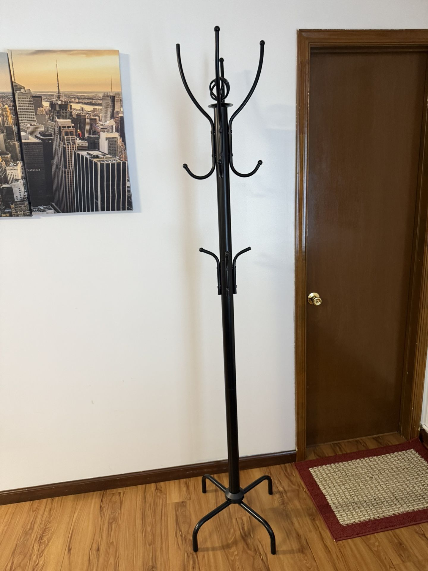 Mind Reader 3-Tier Standing Coat Rack, 11 Hooks