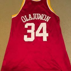 Hakeem Olajuwon/Thorpe   Houston Rockets NBA Jersey SIZE 44