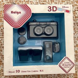 Rare-NIB!! Holga 135 3D 35mm Film Camera Kit In Box