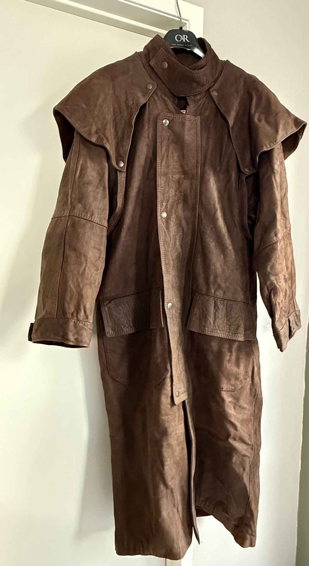 Men’s Leather Duster Coat
