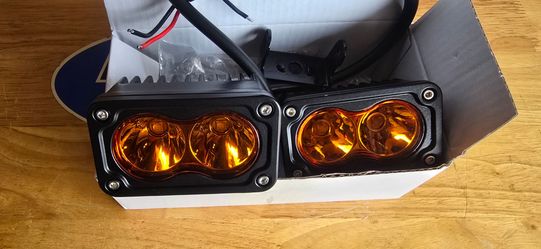 Offroad Ditch Lights Chase Light Small LED Pods Lights Fog Lights for Truck UTV SUV ATV Motorcycle Dirt Bike Boat-2 Packs