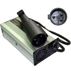Golf Cart Charger 48 Volt Trojan Battery Chargers 48 Volt Golf Cart Accessories with 3 Pin 5mm Round Plug Handle for Club Car DS Precedent Golf Carts 
