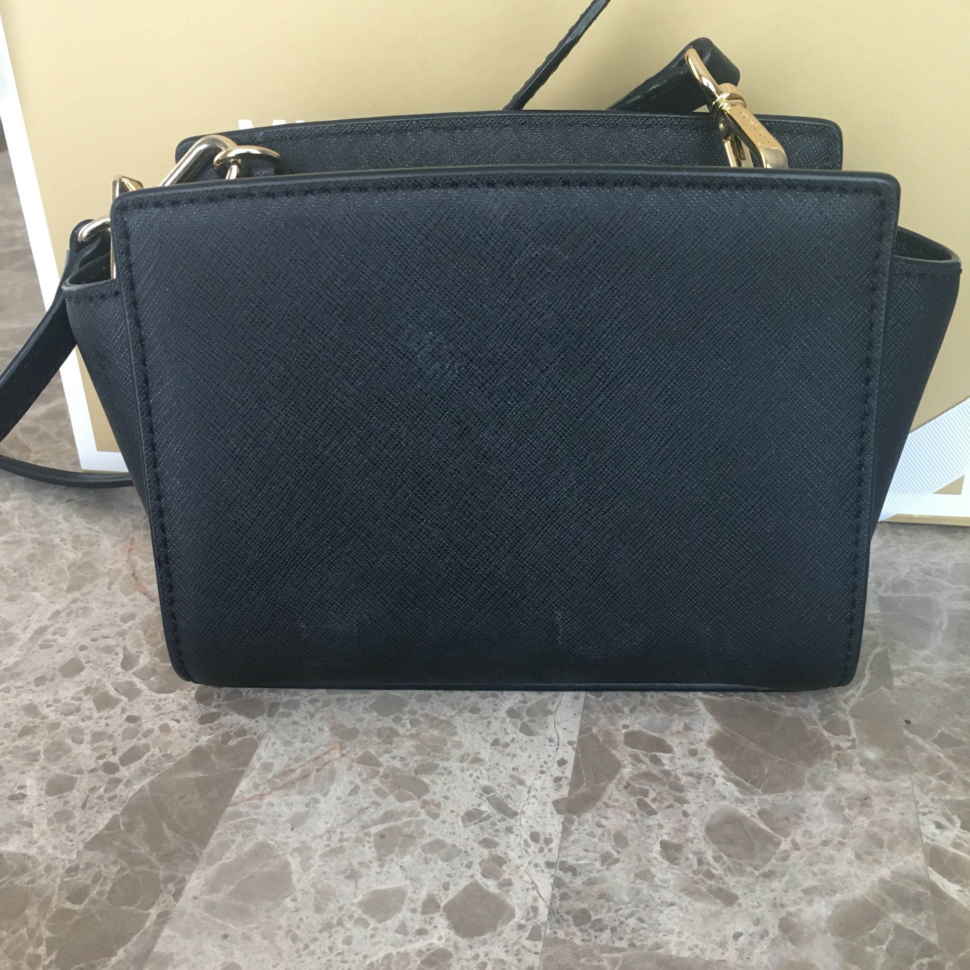 Selma Mini Saffiano Leather Crossbody Bag