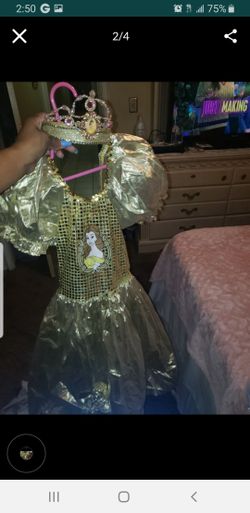 Belle costume with crown size 7/8