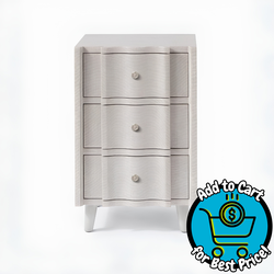 Made Goods Essery Curved Faux Raffia Nightstand